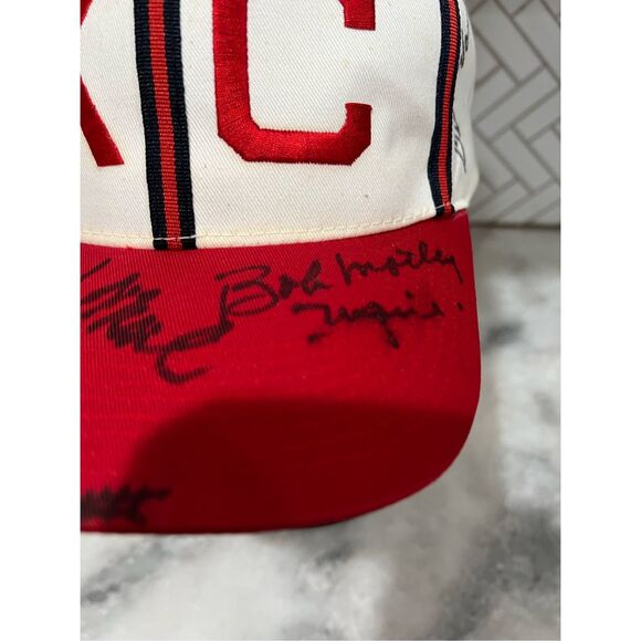 KC Monarchs Signed Hat Negro Leagues Ford Promo Cap Big Boy Headgear Baseball - Picture 5 of 9